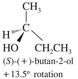 S-(+)-butan-2-ol structure