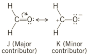 Major and minor resonance contributors