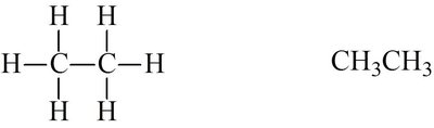 Condensed structural formula example