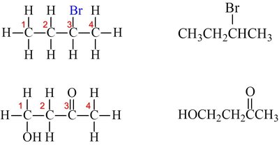 Condensed structural formula example