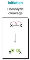Initiation: Homolytic cleavage