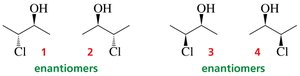 Diastereomers and enantiomers