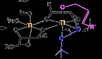 Proposed structure of Sharpless epoxidation complex