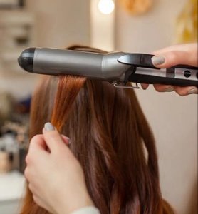 Hair curling with heat