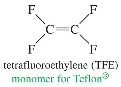 structure of tetrafluoroethylene (TFE)