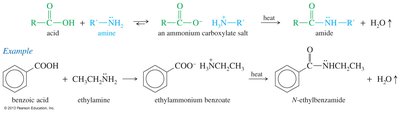 Synthesis of amides from carboxylic acids and amines