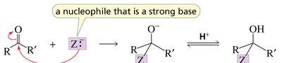 Nucleophilic addition mechanism