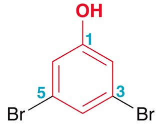 Numbering substituents on phenol