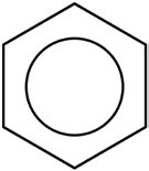 Benzene resonance structures and circle representation