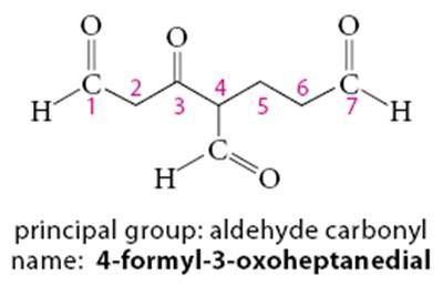 4-formyl-3-oxoheptanedial structure and nomenclature