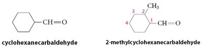 cyclohexanecarbaldehyde and 2-methylcyclohexanecarbaldehyde