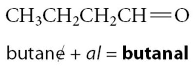 butanal structure and nomenclature