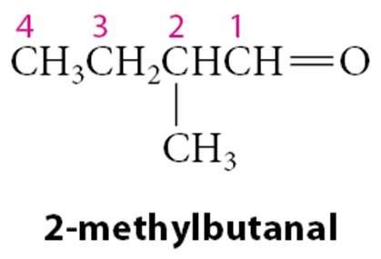 2-methylbutanal structure and nomenclature
