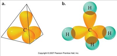 sp3 hybrid orbitals and bonding in methane