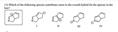 Resonance hybrid contribution for pyrrole species