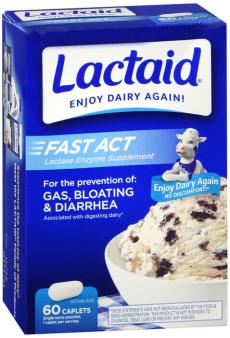 Lactaid supplement for lactose intolerance