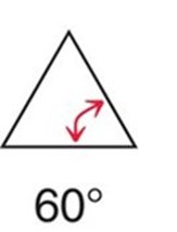 Bond angle in cyclopropane