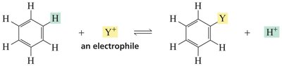 General mechanism of electrophilic aromatic substitution