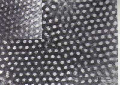 Polymer microstructure schematic (SBS rubber)