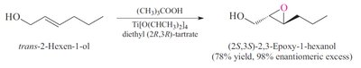 Sharpless epoxidation reaction