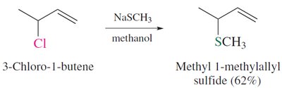 Sulfide synthesis via nucleophilic substitution