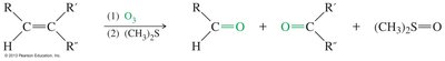 Ozonolysis of alkenes