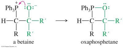Oxaphosphetane formation in Wittig reaction