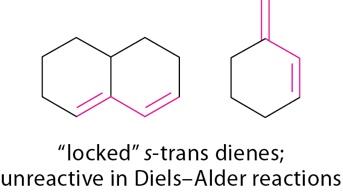 Locked s-trans dienes