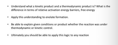 Enolate formation and alkylation sequence
