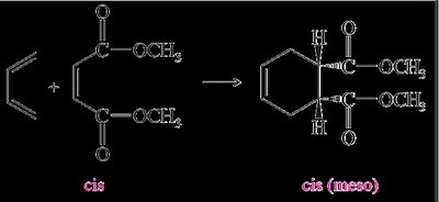 Diels-Alder reaction with cis-dienophile gives cis product