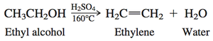 Dehydration of ethyl alcohol to ethylene