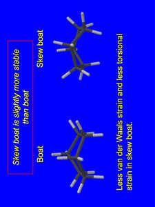 Skew boat and boat conformations
