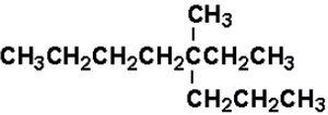 A branched alkane structure