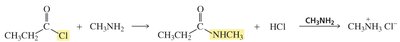 Formation of an amide from an acyl chloride and amine
