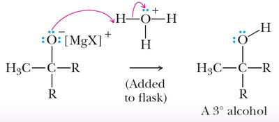 Hydrolysis to tertiary alcohol