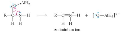 Second step: formation of iminium ion