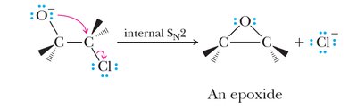 Internal SN2 mechanism for epoxide formation