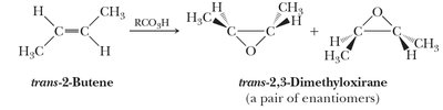 Epoxidation of trans-2-butene
