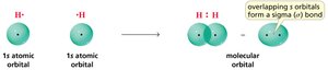 Formation of sigma bond