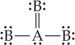 Resonance structure of AB3 molecule