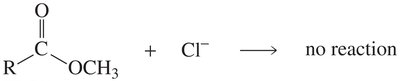 reaction with stronger nucleophile
