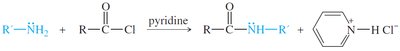 Acylation of amines by acid chlorides