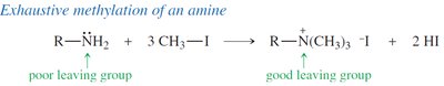 Exhaustive methylation of an amine