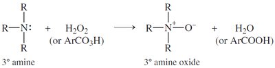 Oxidation of tertiary amines and Cope elimination