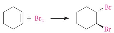 Bromination of cyclohexene