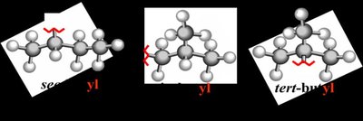 Propyl and isopropyl groups
