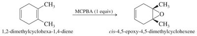 Epoxidation of cyclohexadiene with MCPBA
