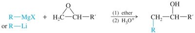 Epoxide ring opening with Grignard reagent