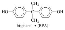 Structure of bisphenol A (BPA)