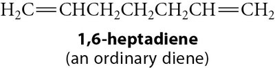 Structure of 1,6-heptadiene, an ordinary diene